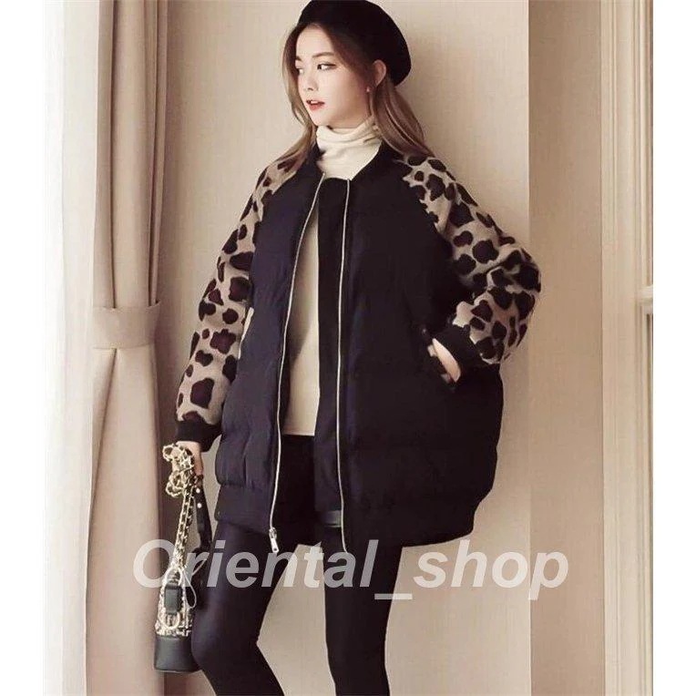 中綿ジャケットレディースダウンジャケットショート丈ヒョウ柄中綿コート着痩せアウター冬防寒ダウンコート