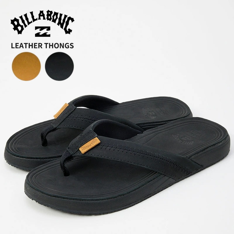 ビラボン メンズ ビーチサンダル ビーサン BILLABONG レザー トング サンダル LEATHER THONGS シューズ BF011927
