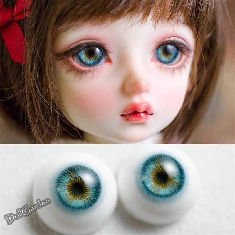 BJD 1/3 1/4 1/6 ドール アイ 水色 石膏アイ 三白眼 8mm/10mm/12mm/14mm/16mm/18mm/20mm/22mm/24mm SD/MSD/幼SD球体関節人形用アイ