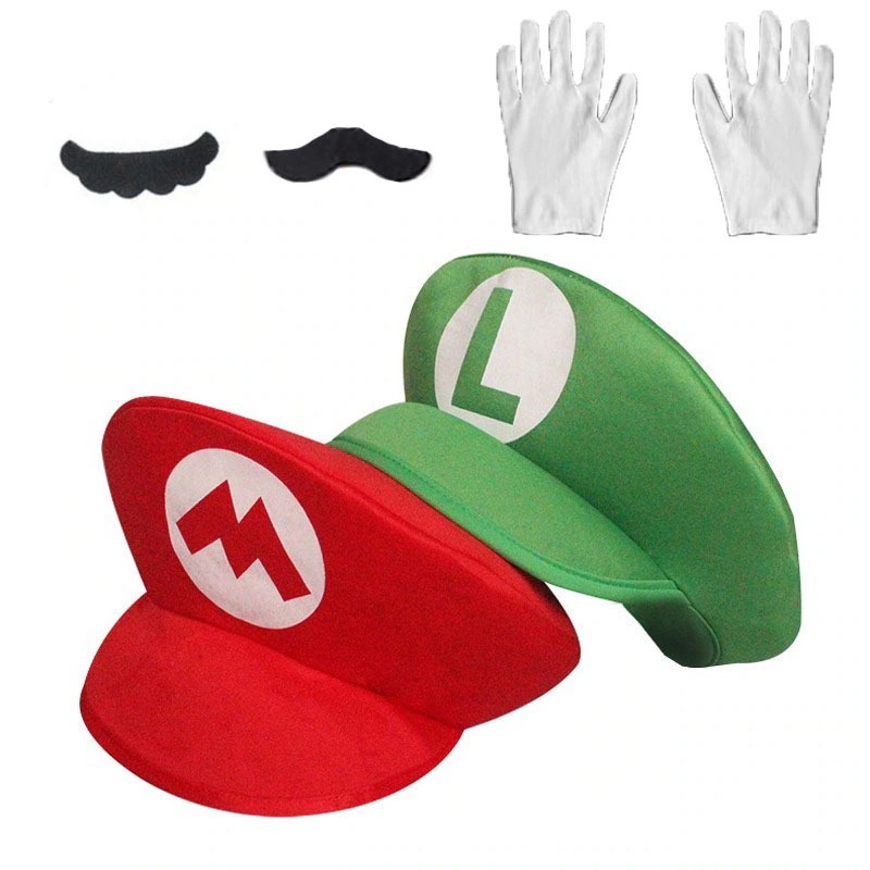 Qoo10] スーパーマリオ帽子マリオ帽子 cos ハ : キッズ