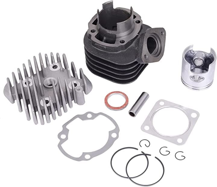 ホンダ用 ボアアップキット 47mm 70cc シリンダー ヘッド 付 ピストン リング クリップ ピストンピン ガスケット AF34 AF35 ライブディオ DIO ZX(セット)