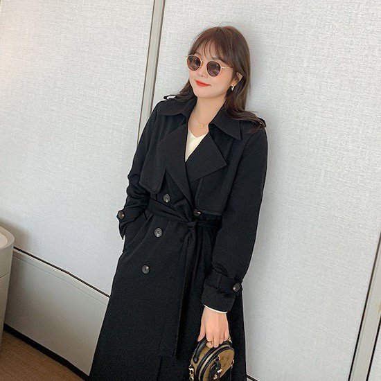 【取寄：納期2週間】トレンチコート レディース 大きいサイズ ロングアウター モッズコート ゆったり ロングコート 春秋 定番 シンプル 通勤 オフィス トレンチコート レディース 大きいサイズ