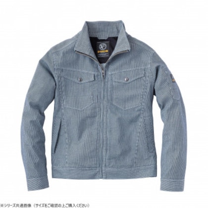 イーブンリバー ストレッチエアーライトブルゾン ヒッコリーブルー(93) サイズ:4L SR-6007
