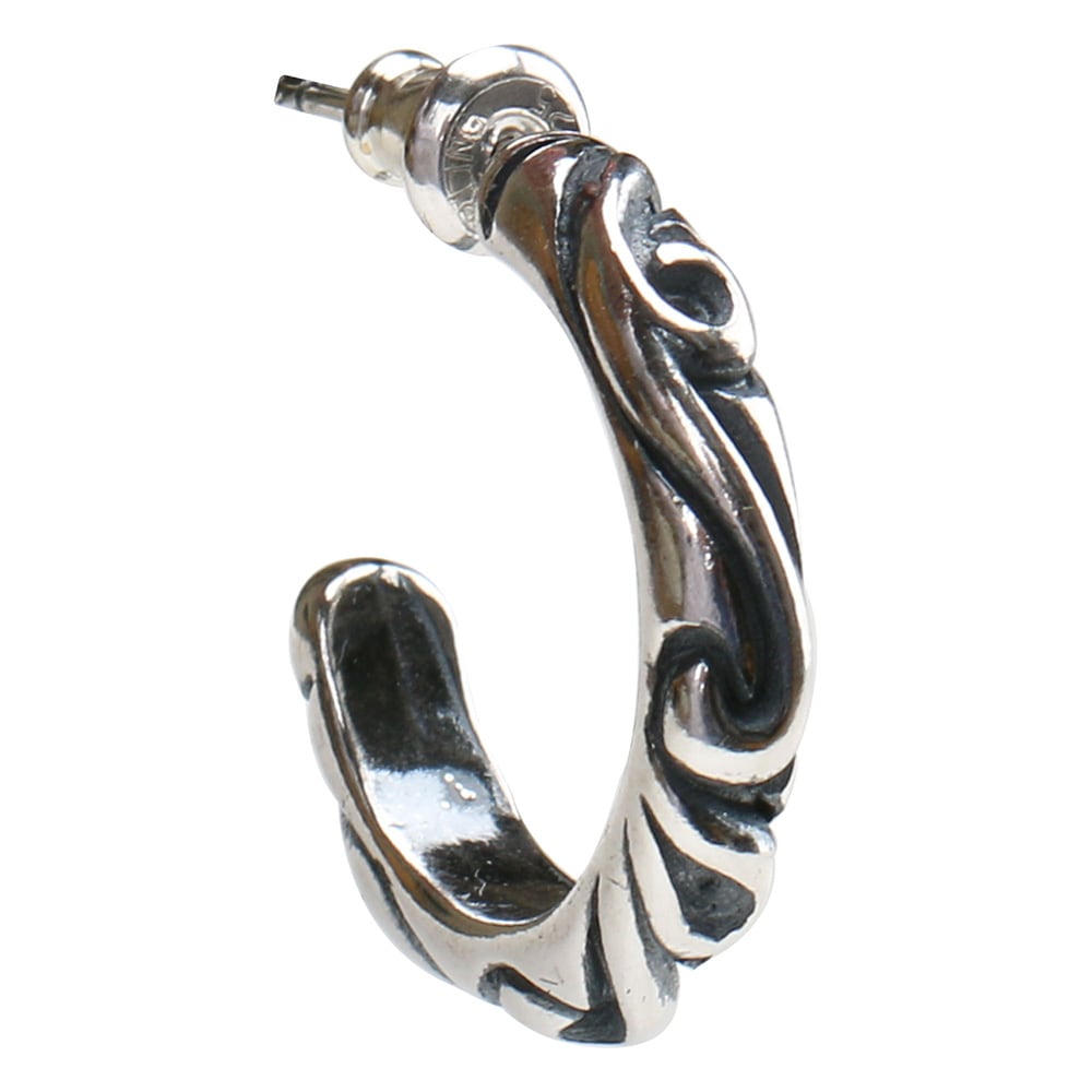 925 唐草ピアス スクロール [es126-silver]