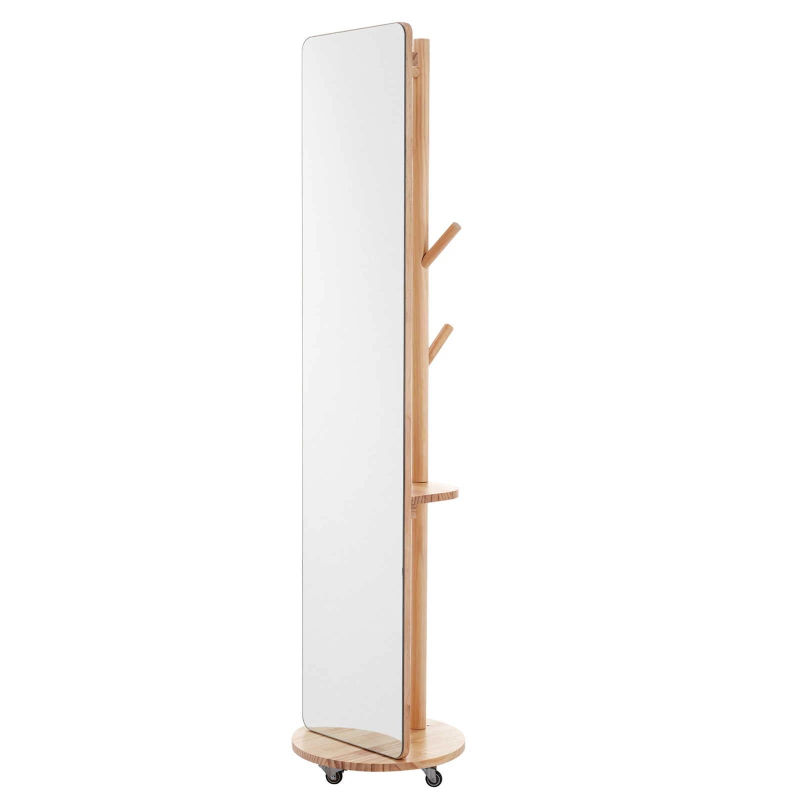 【日本国内出荷-3日で配達】姿見 玄関 おしゃれ ハンガーラック 収納 スタンド 回転 DIY 自撮り鏡 ミラー 鏡 壁掛け鏡 全身鏡 飛散防止加工 全身ミラー ドレッサー DJYC152