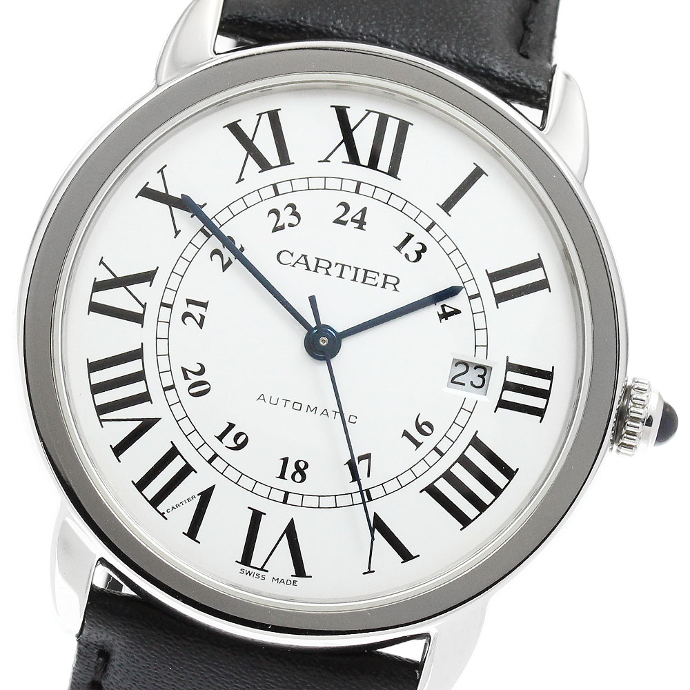 カルティエ CARTIER W6701010 ロンドソロ XL デイト 自動巻き メンズ 良品 _960826【中古】
