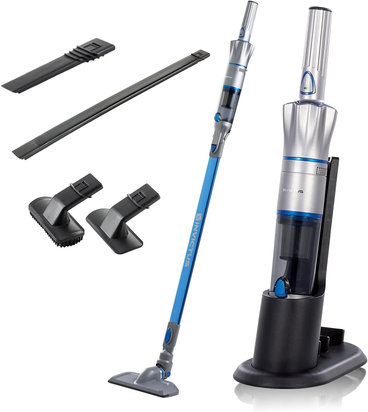【公式】インビクタス ワン オールマイティセット[アイス シルバー]【正規品】 インビクタスワン コードレス 掃除機 ハンディ スティッククリーナー 超軽量 軽い 吸引力 強力 水洗い対応