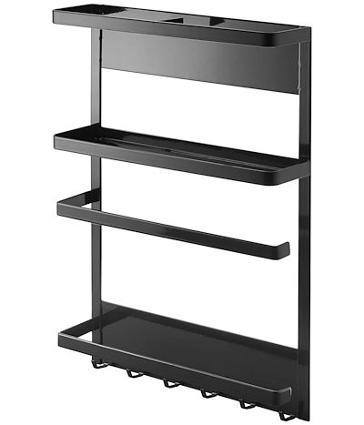 他サイト： キッチン収納アイデア 山崎実業 TOWER タワー マグネット冷蔵庫サイドラック ブラックの商品画像