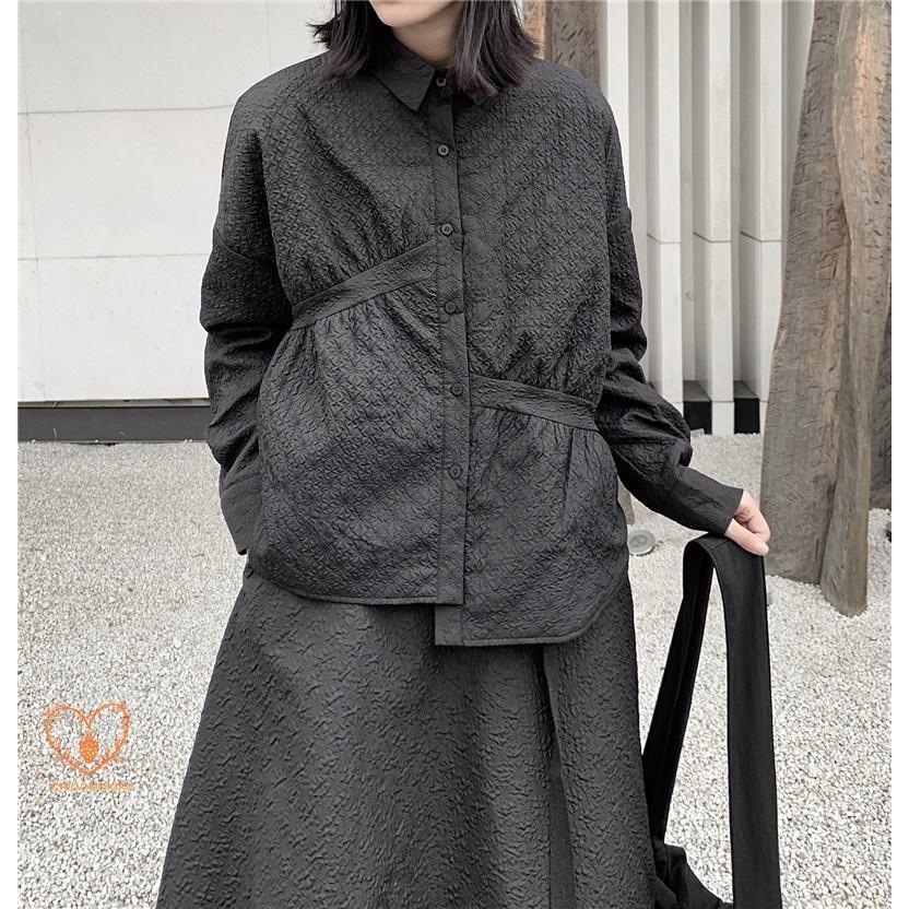 シャツジャケット 中綿入り 秋服 レディース 冬服 シャツ ブラウス 長袖 柄物 的 デザイン ビッグシルエット ゆったり 体型カバー アウター ジャケット