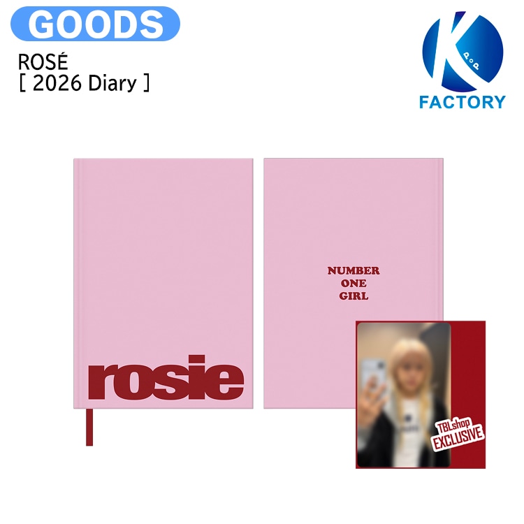 国内発送 [フォトカード付] ROSE [ 2026 Diary ] rosie Encore POP-UP MD / 公式グッズ / 予約商品
