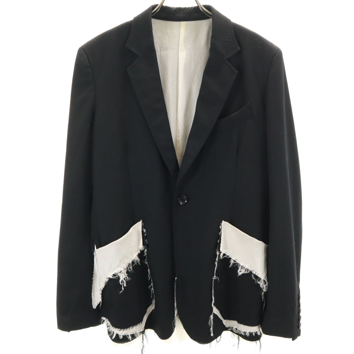 日本製 テーラードジャケット M ブラック メンズ 古着