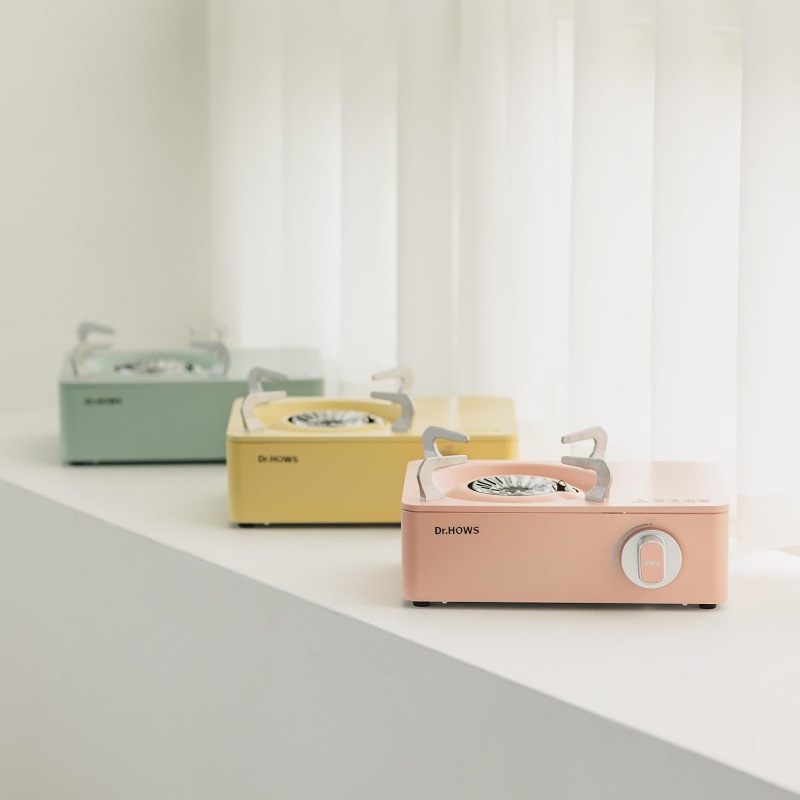 Dr.HOWS TWINKLE MINI STOVE トゥインクルミニストーブ ミニ 収納ケース付 卓上コンロ ミニコンロ おしゃれ パステルカラー 防災グッズ OTS-01(A) カセットコンロ