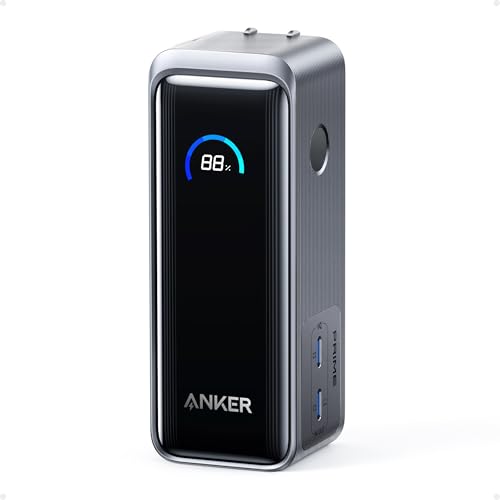 Anker Prime Power Bank (9600mAh, 65W, Fusion) (9600mAh 65W出力モバイルバッテリー搭載 65W出力USB充電器)【独自技術Anker GaNPr