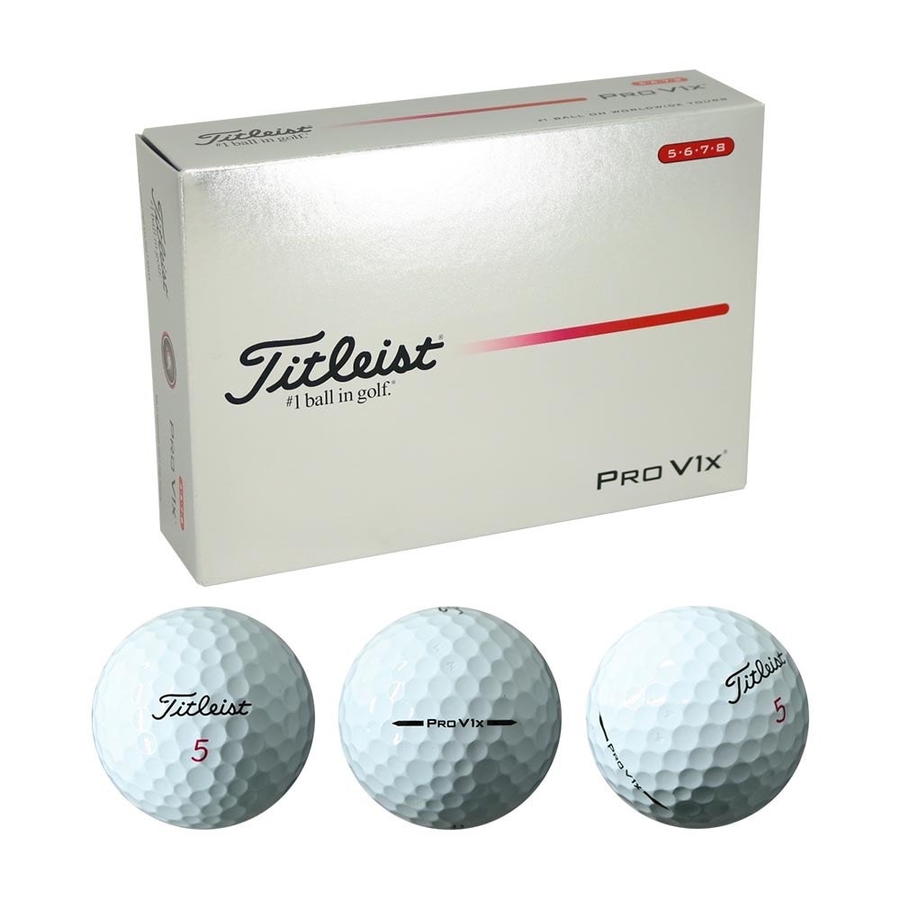 Pro V1x ボール (ハイナンバー) ホワイト 1ダース 2025