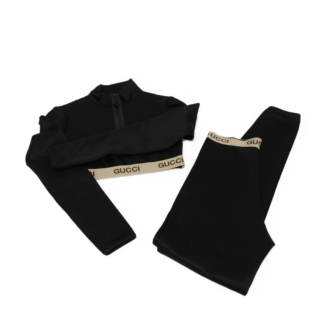 【中古】 セットアップ ノースフェイス ハーフジップ XXS 155/80Y 60Y 美品 クロップド トップ パンツ ロゴ 672399 672400