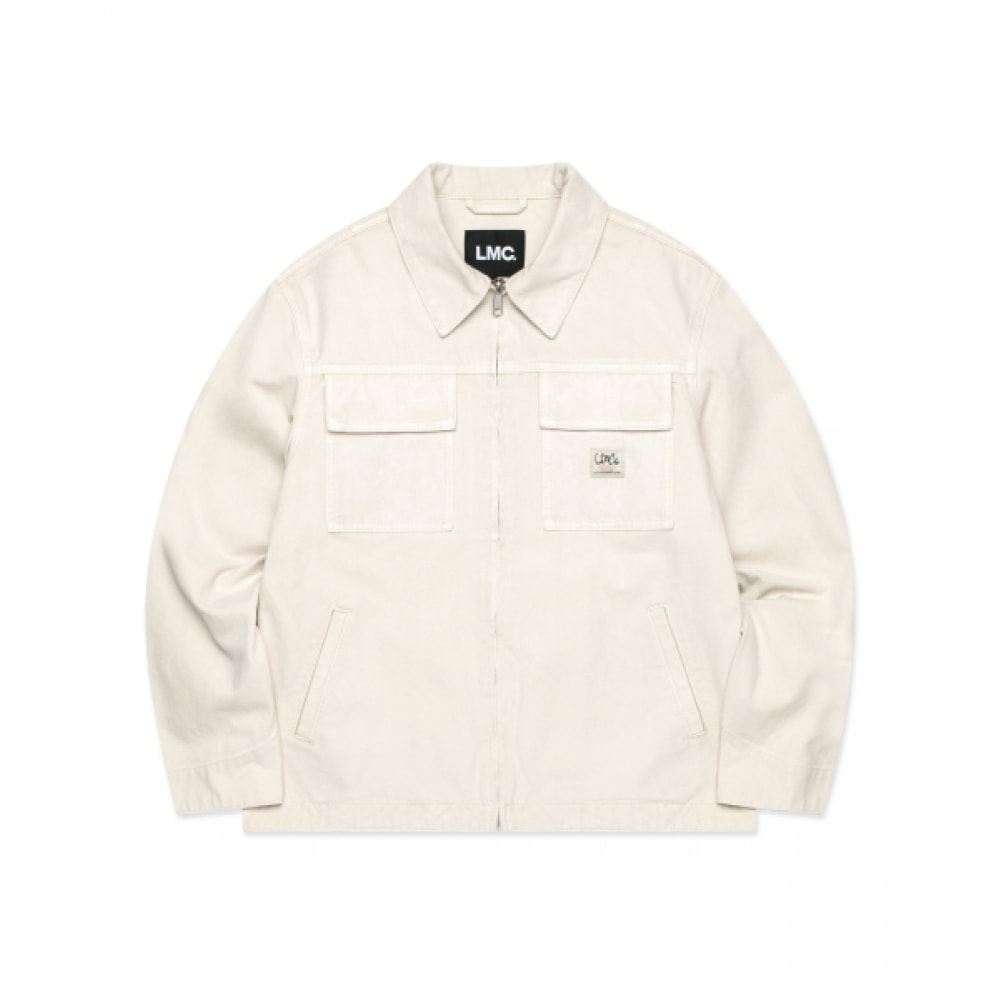 LMC 顔料染めワークジャケットアイボリー