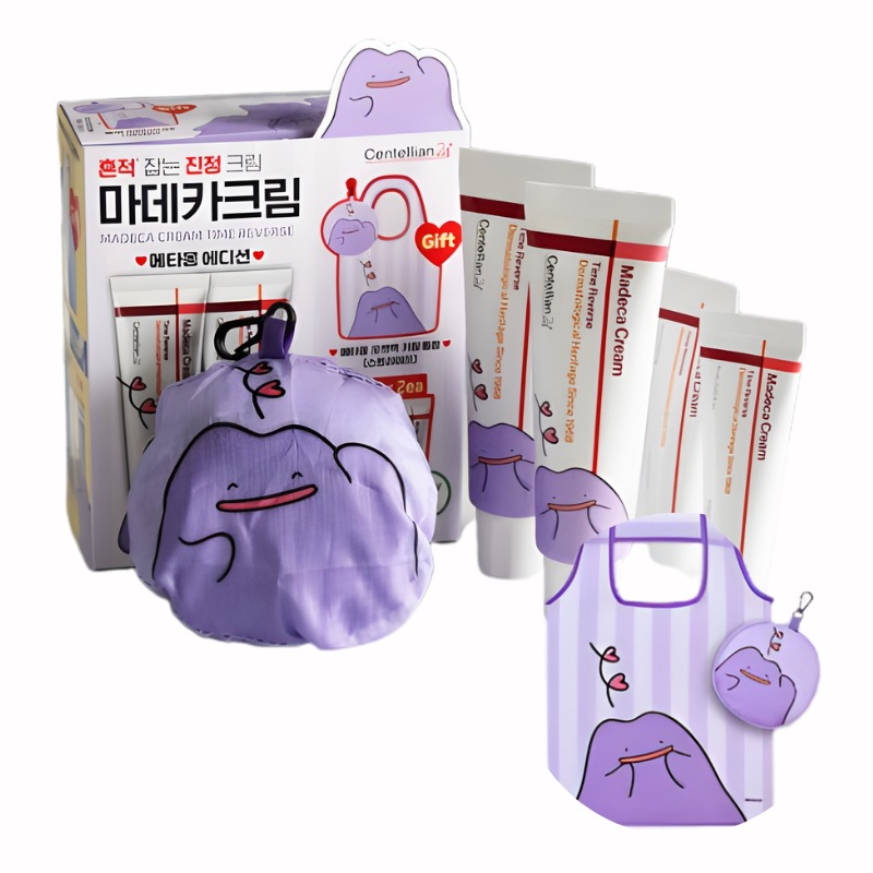 [メタモンコラボ] マデカクリームタイムリバース50ml ダブル企画(+15ml*2)+ポケットキーリングバックツボクサタンパク質抽出物配合/スローエイジングケア/独自成分/高機能性クリーム