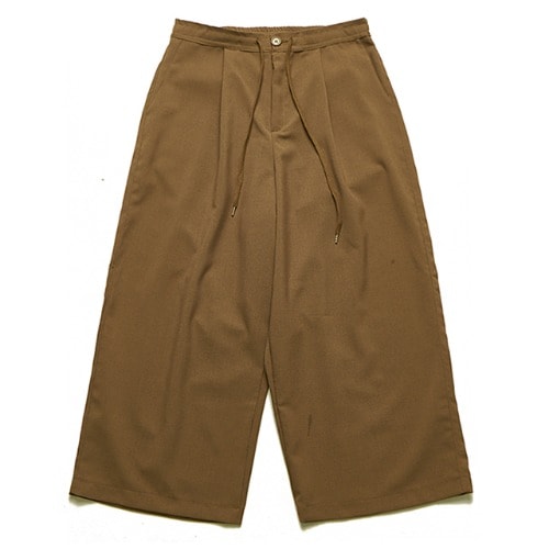 [送料無料]スミスアもーオリエンタルピュアワイドパンツダークベージュ