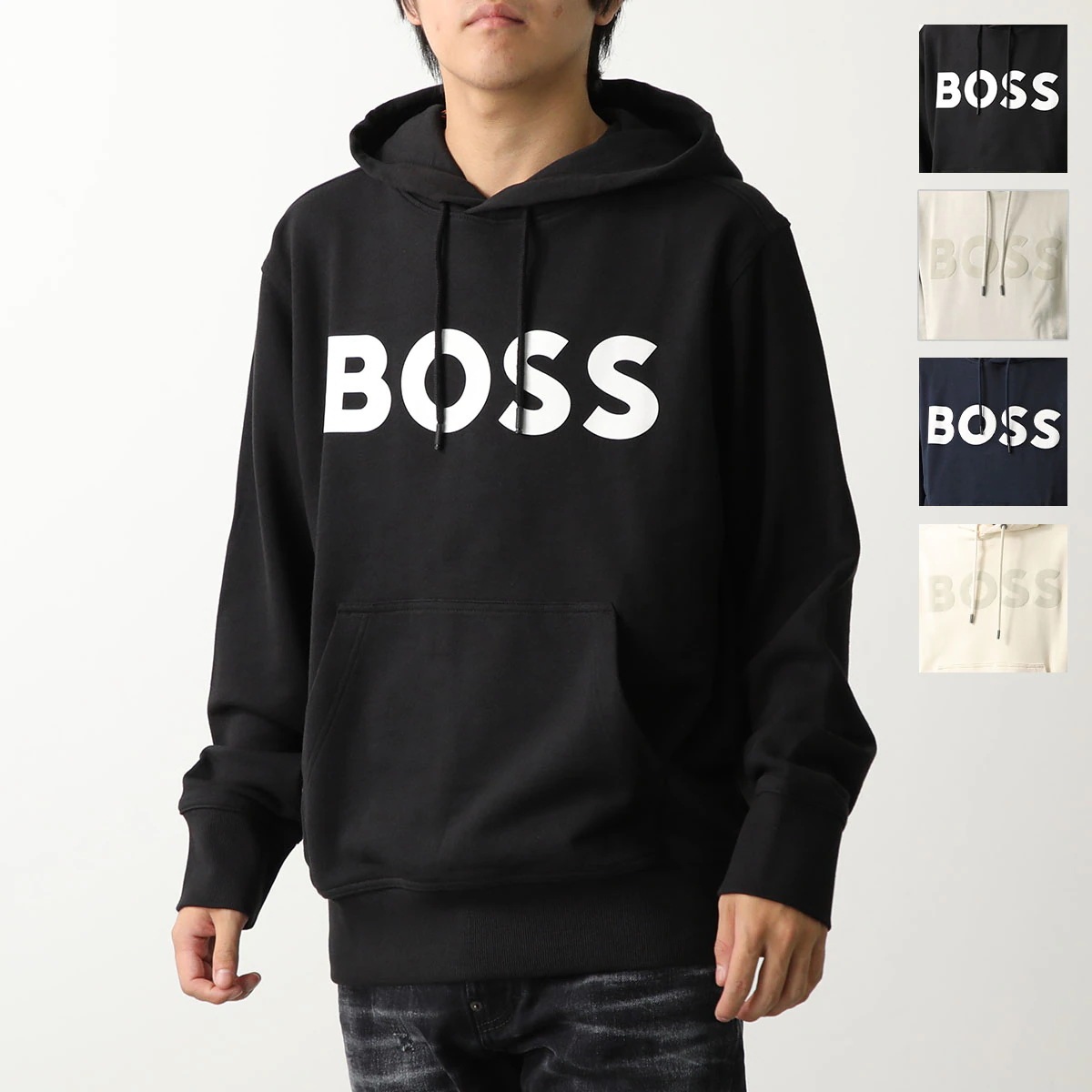 HUGO BOSS ORANGE ヒューゴボス オレンジ パーカー 50523074 メンズ プルオーバー フーディ スウェット コットン 長袖 ロゴ カラー4色