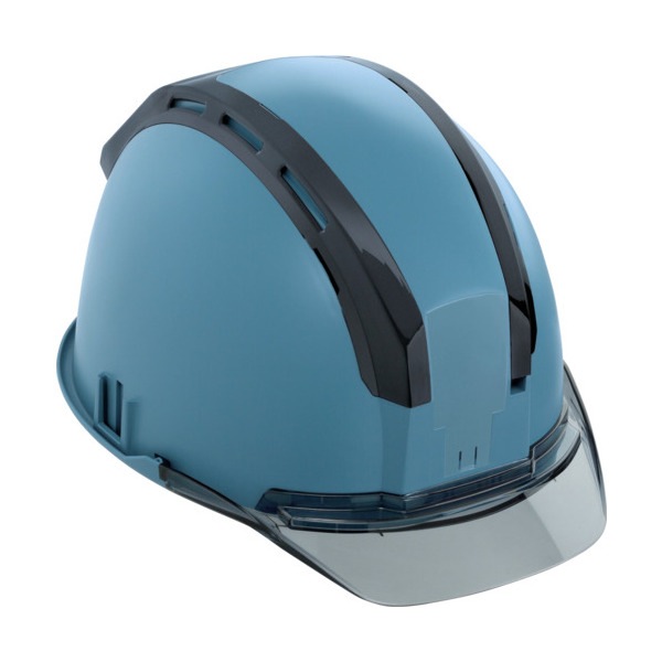 TJMデザイン HSEACSB ヘルメット セフメット (セフ取付溝付ヘルメット) アースブルー スモーク メーカー直送