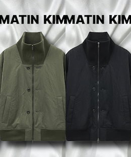 Matin kim マーティンキム ロゴコーティングジャンパー アウター Matin kim マーティンキム ロゴコーティングジャンパー アウター