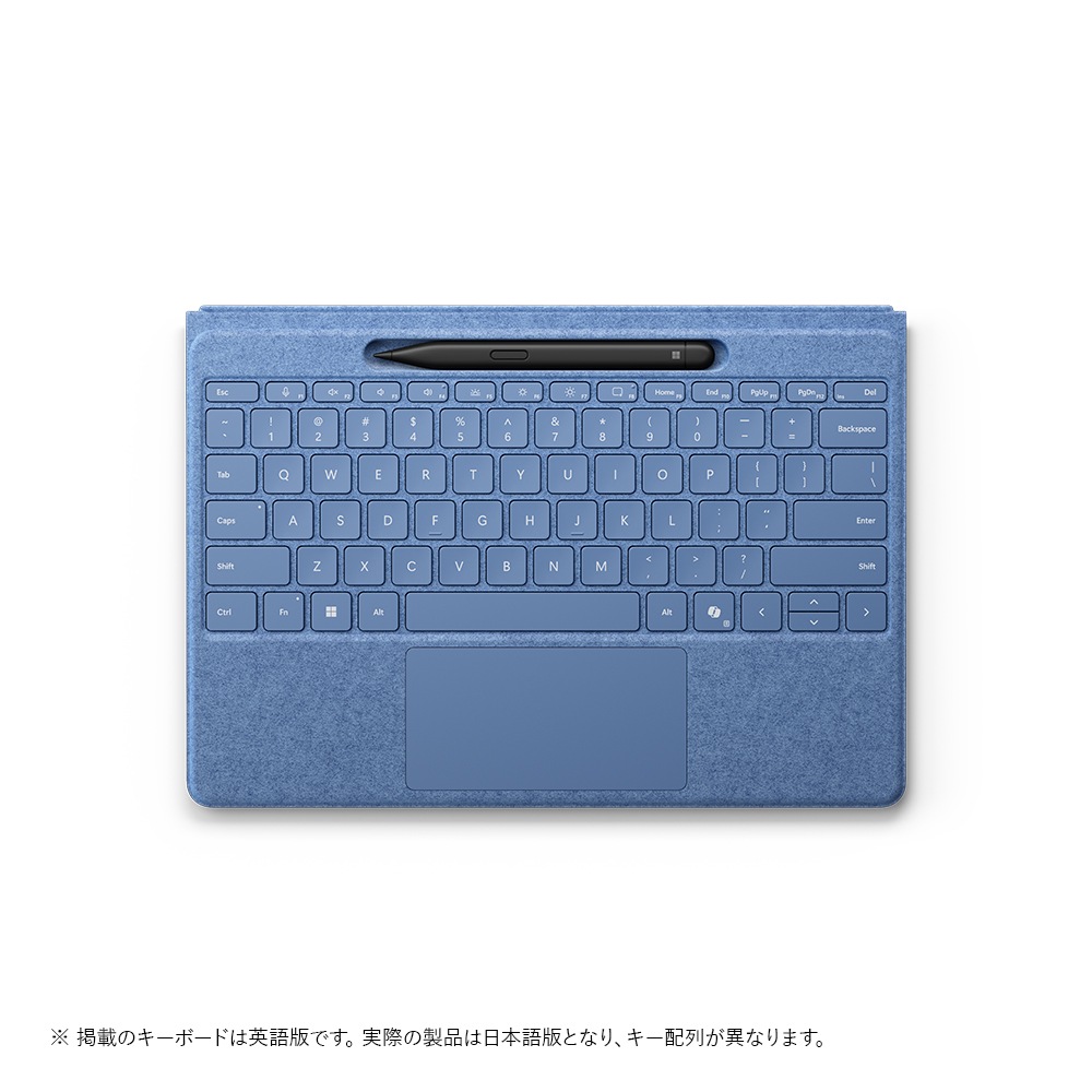 マイクロソフト 8YU-00029(PR-FLKB/BS Surface Pro フレックス キーボード（ペン収納付き/スリム ペン付き） ブライトサファイア 8YU00029PRFLKBBSその他PC用アクセサリー
