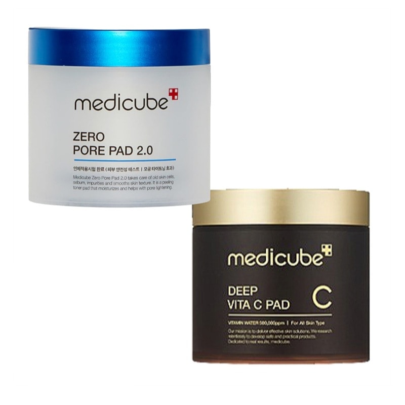 朝毛穴パ夜ビタパセット／朝夜パッド使い分けセット／ゼロ毛穴パッド2.0／ディープビタCパッド／2種セット／毛穴／角栓／シミケア／くすみ／ビタミンC