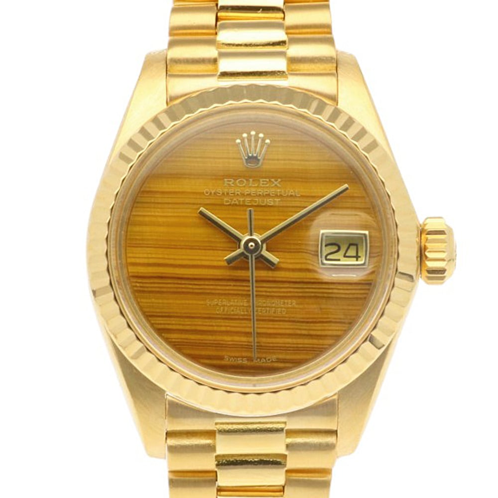 ロレックス デイトジャスト オイスターパーペチュアル 腕時計 18金 K18イエローゴールド 6917 自動巻き 1年保証 ROLEX 中古