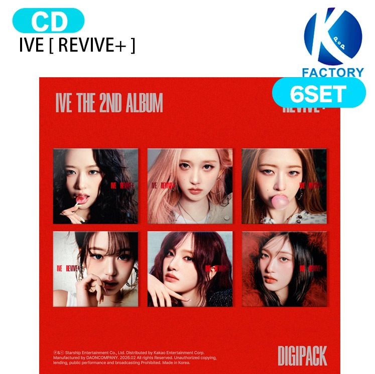 国内発送 [当店限定特典付] IVE Digipack ver. [ REVIVE+ ] 6種セット The 2nd Album / 1次予約
