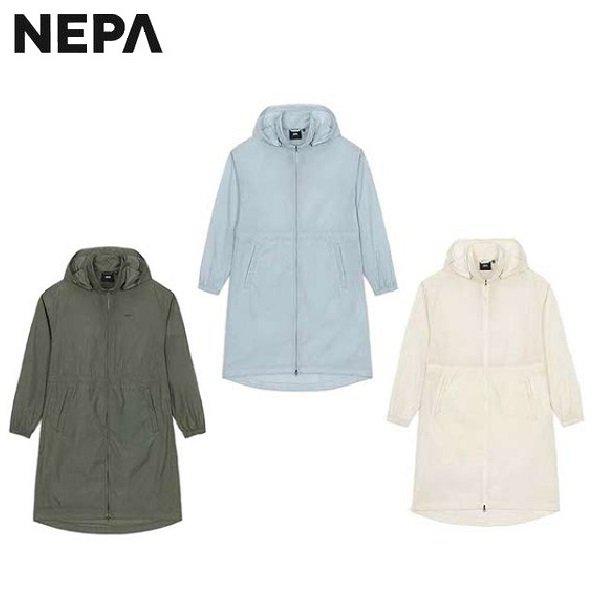 夏用 女性 エコ カバー ロング 防風 ジャケット - 7K40663