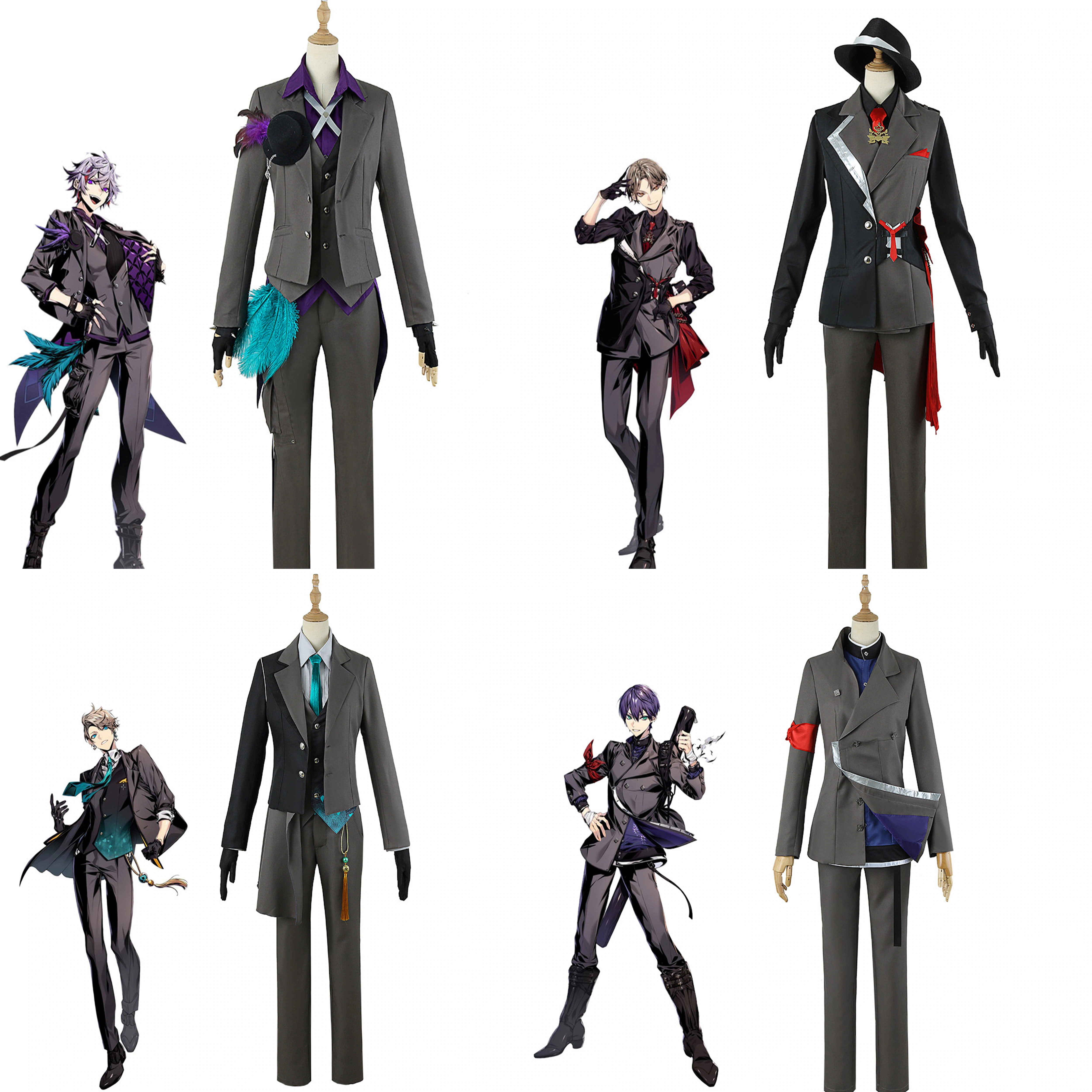 wusuobic[迅速な出荷] 不破湊 加賀美ハヤト 甲斐田晴 剣持刀也 衣装 コスプレバーチャル YouTuber VTuber 衣装 コスプレ服 ハロウィン クリスマス コスプレ衣装