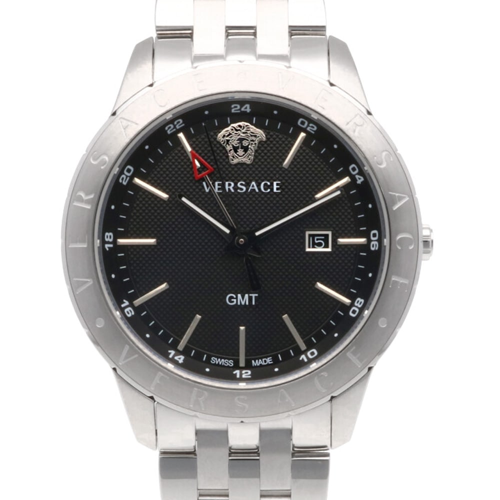 クォーツヴェルサーチ UNIVERSE GMT デイト - 腕時計(アナログ)