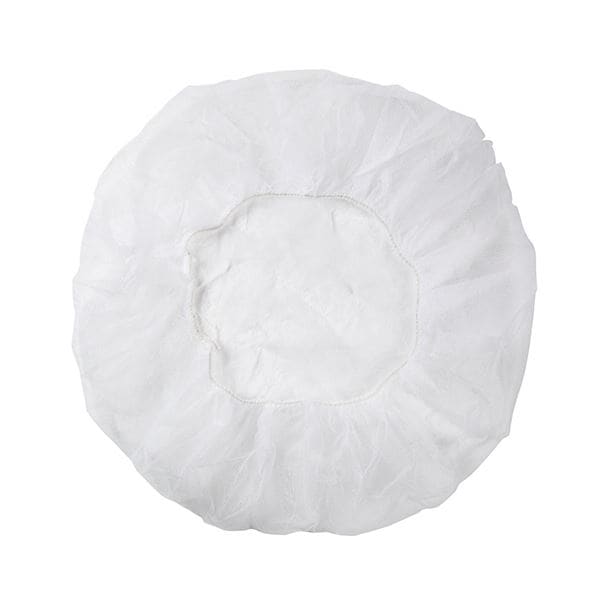 （まとめ） 伊藤忠リーテイルリンク 不織布キャップ ホワイト XCW-2 1パック（100枚） [x5セット]