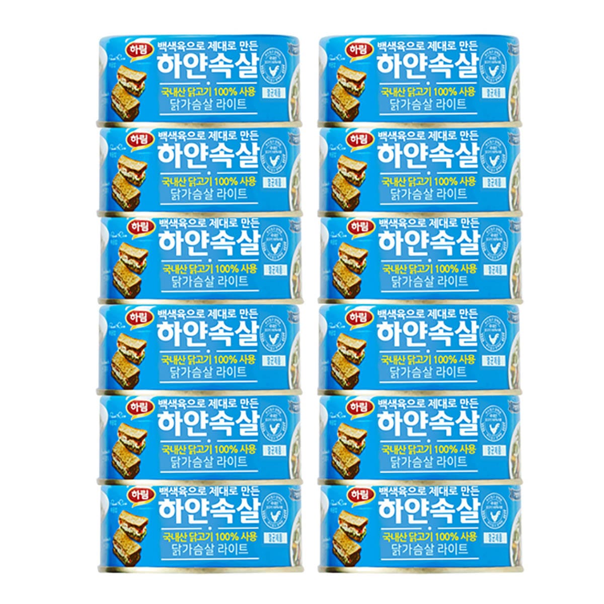 韩国-K FOOD-K MEAL-HARIM 白色内肉 鸡胸肉 LIGHT150gx12