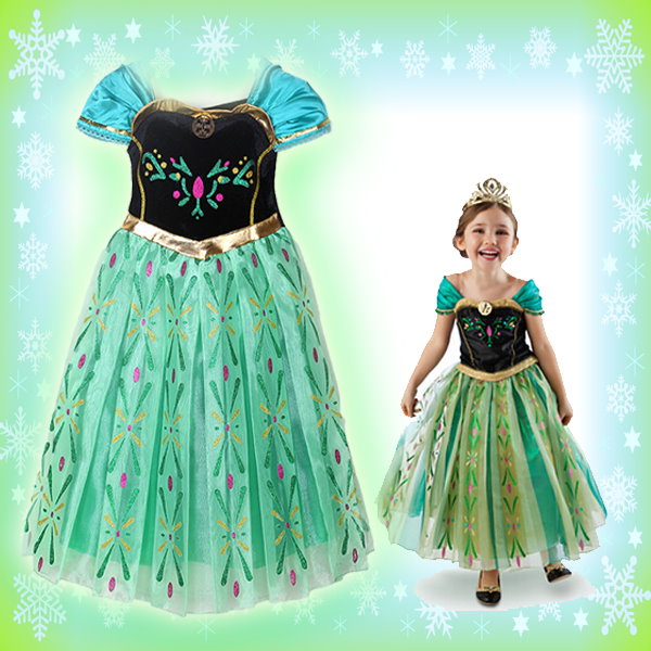 Qoo10] エルサのグリーンドレス 子供用 コスプレ