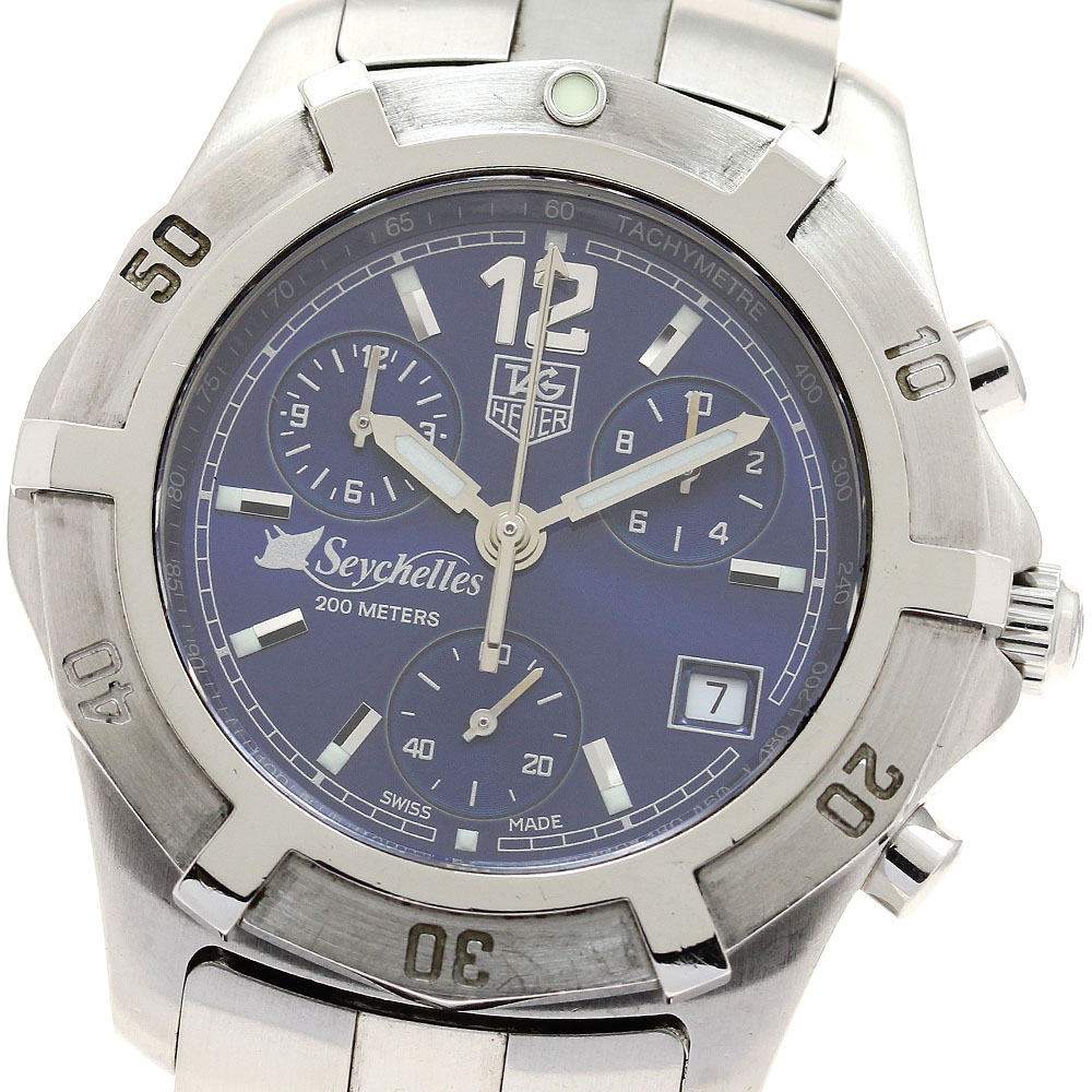 タグホイヤー TAG HEUER CN111D 2000 エクスクルーシブ セイシェル諸島 クロノグラフ クォーツ メンズ _889122【中古】