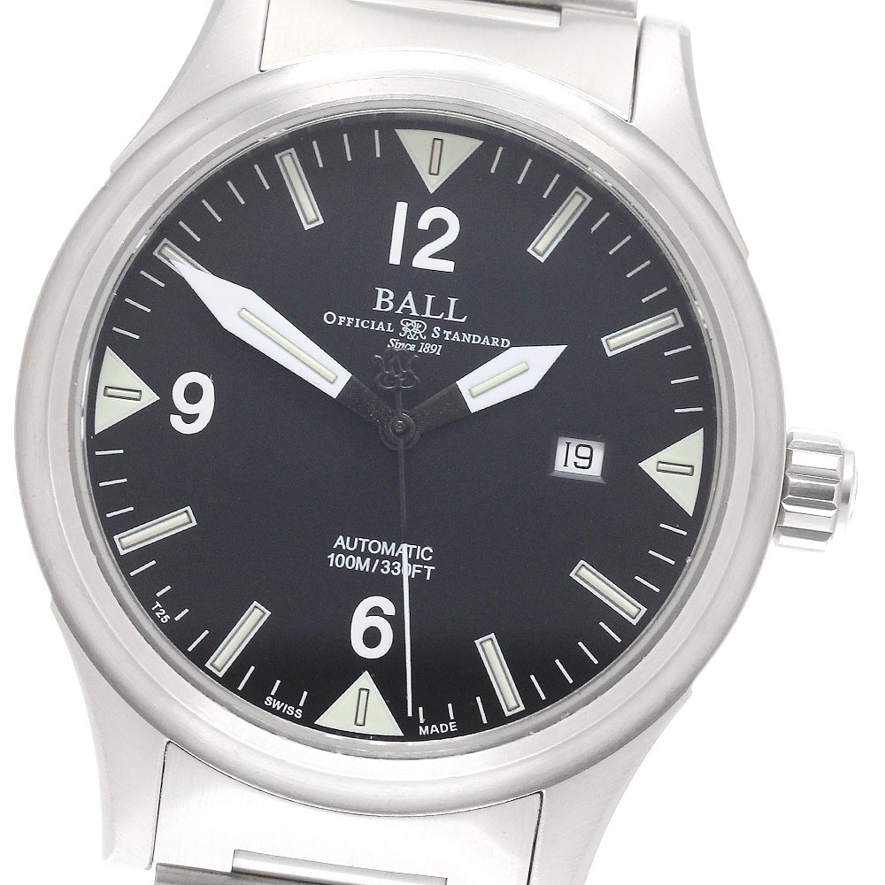 ボールウォッチ BALLWATCH NM2090C-SJ-BKGR ストークマン デイト 自動巻き メンズ _942756【中古】