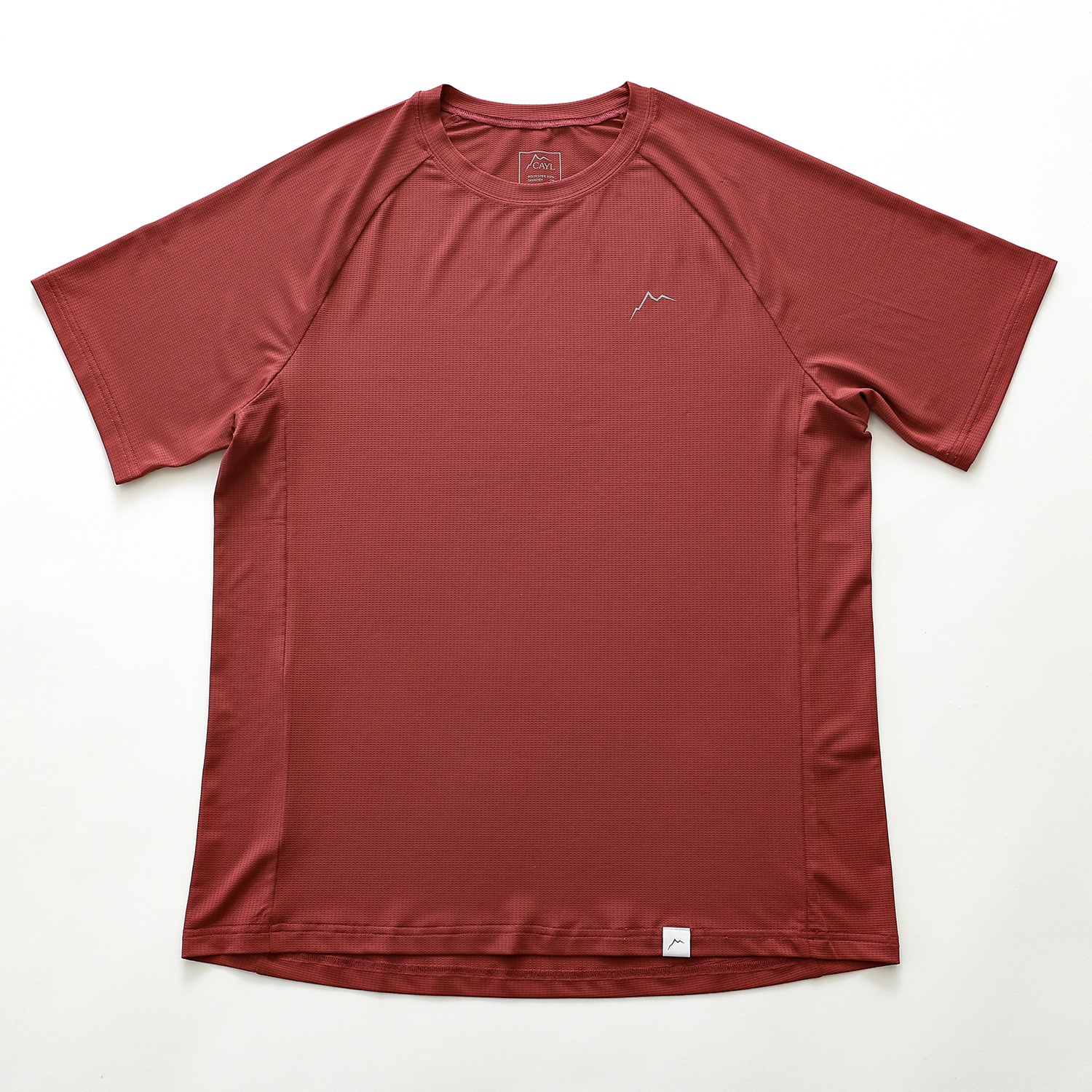 【CAYL】 25SS LOGO AIR SHORT SLEEVE : BURGUNDY