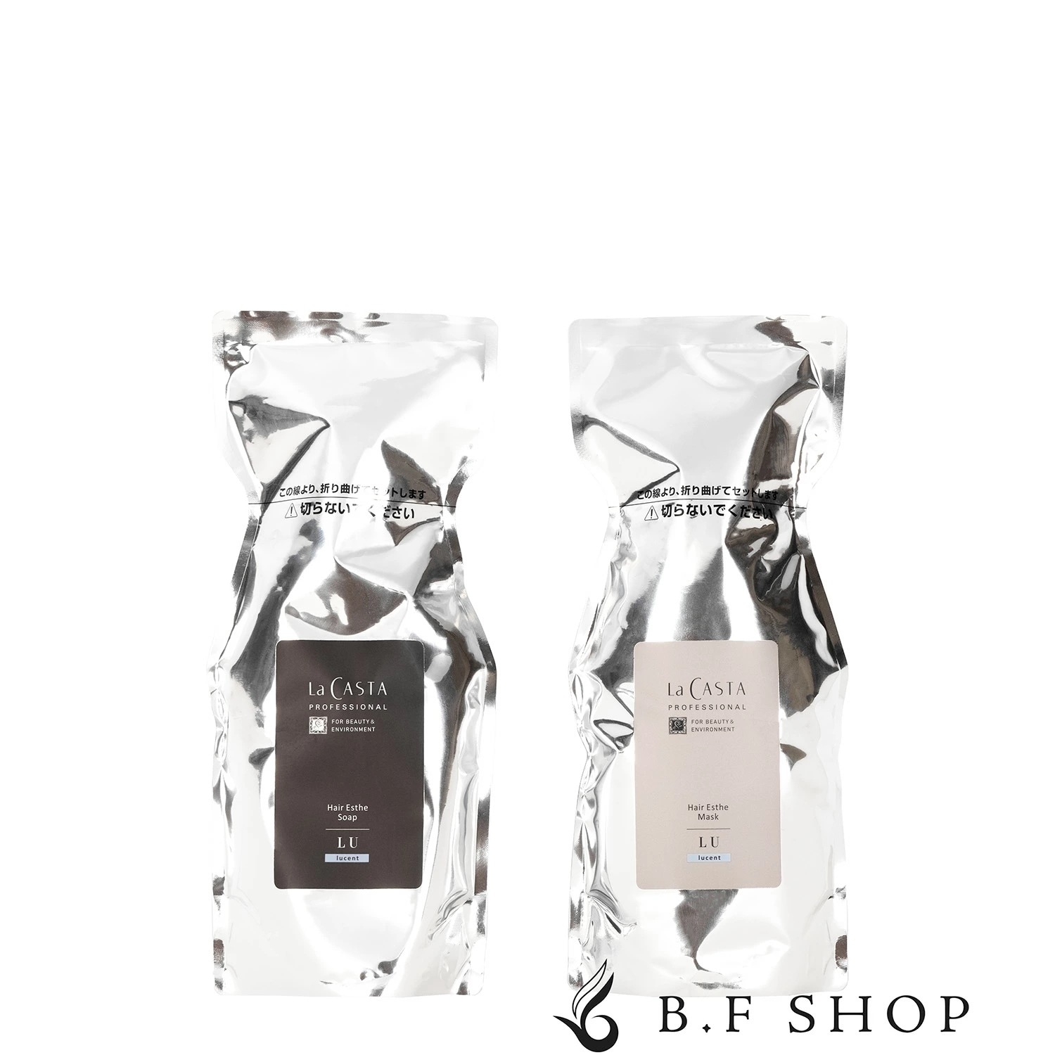 【セット品】ラ・カスタ プロフェッショナル ヘアエステ ソープ & ヘアエステ マスク LU ルーセント 600ml + 600g リフィル LSC