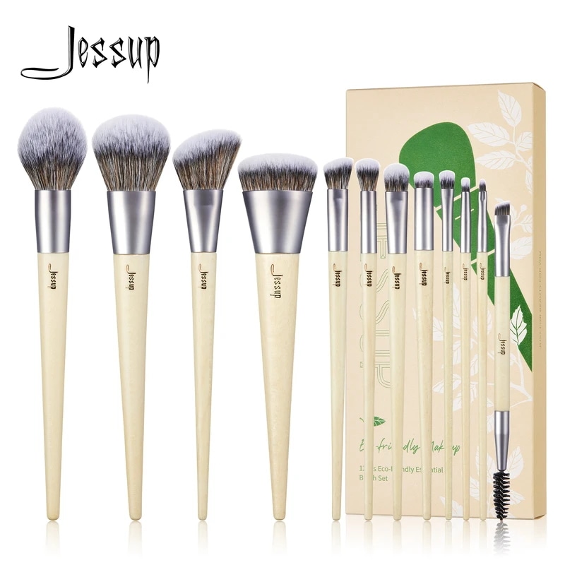 Jessup-メイクブラシセット,ファンデーション,チーク,コンシーラー,アイシャドウ,眉毛,t327