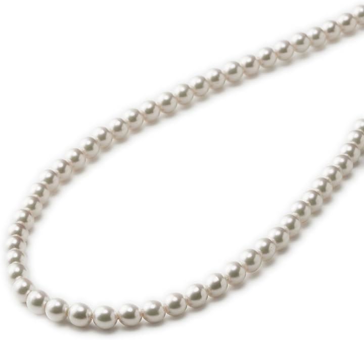 人工真珠 パールネックレス 冠婚葬祭 ロング 8mm珠( ［01］ 1連, ［01］ 50cm)