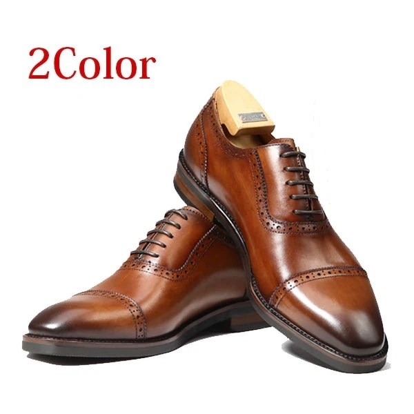ビジネスシューズ メンズ オックスフォード 本革シューズ牛革 紳士靴 通勤シューズ ビジネスシューズ ストレートチップシューズ ブラック ブラウン