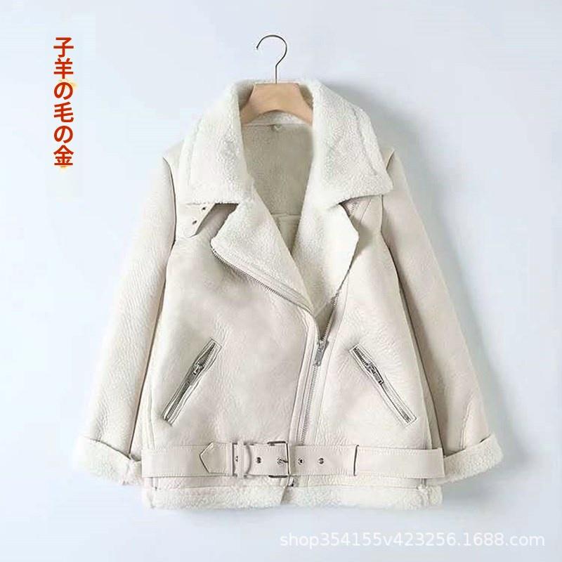 最安値挑戦 ムートンコート レディース ライダース ジャケット ボアコート アウター ボア裏起毛 防寒 レザー 冬 ゆったり 暖かい 上品