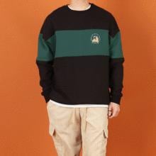 WML起毛バイクプリント切替スウェットシャツ