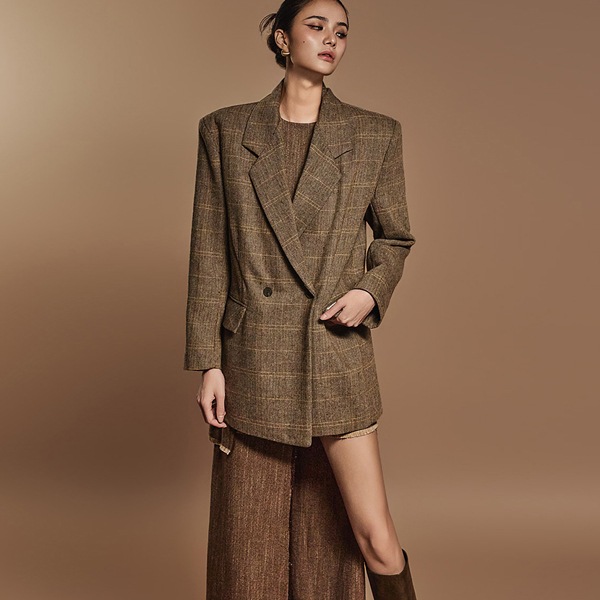 J2475 ヘリンボーン ウール ジャケット 13,209円