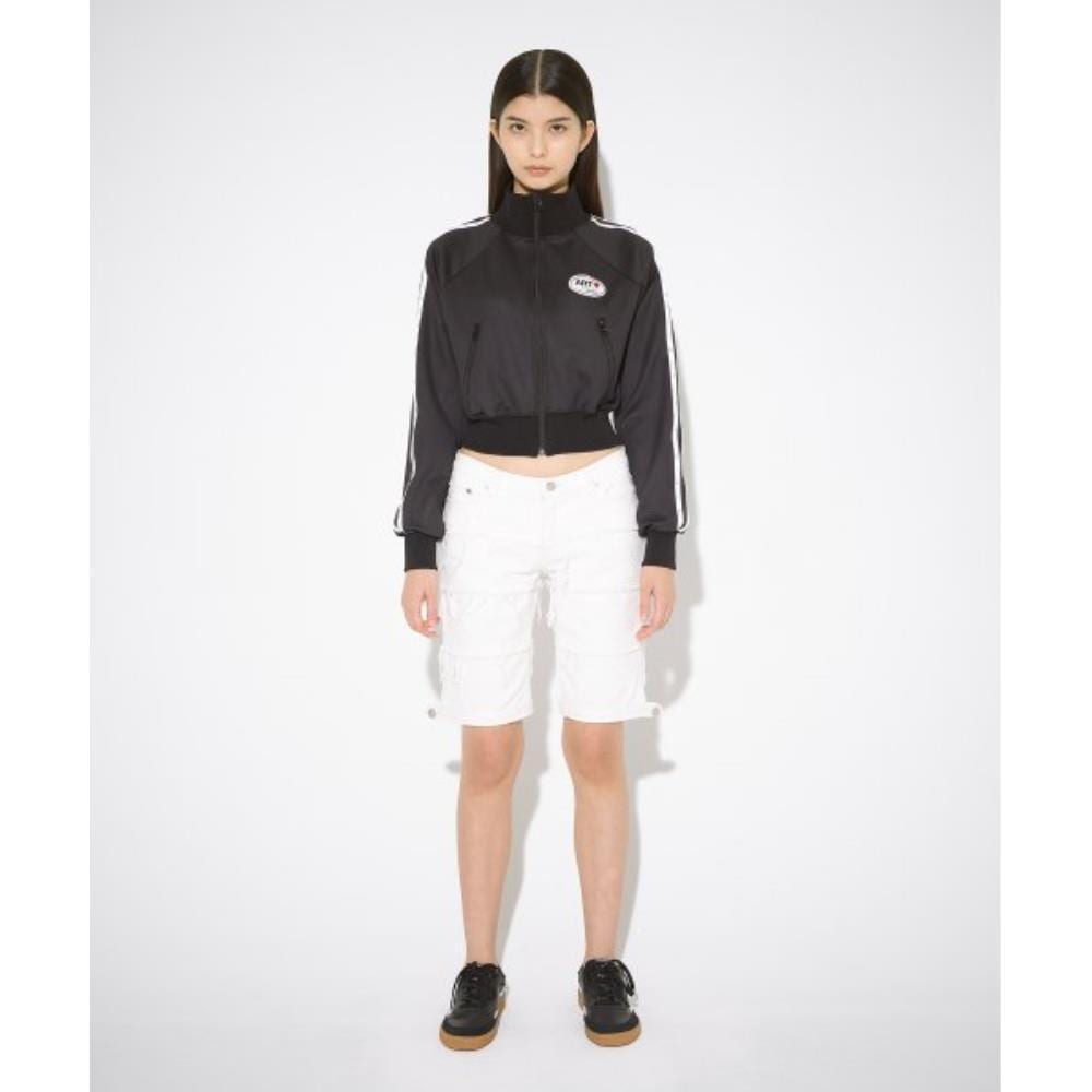 THE MUSEUM VISITOR ART LOGO PATCH STITCHED TRACK JACKET