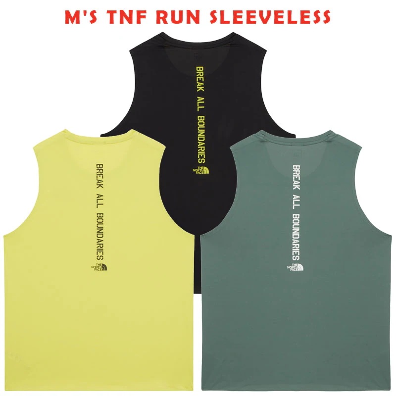韓国正規品保証 関税負担なし NT7VR02A MS TNF RUN SLEEVELESSデイリー 基本 着装 男子 女子 人気 韓国 ファッション 男女共用 アウトドア