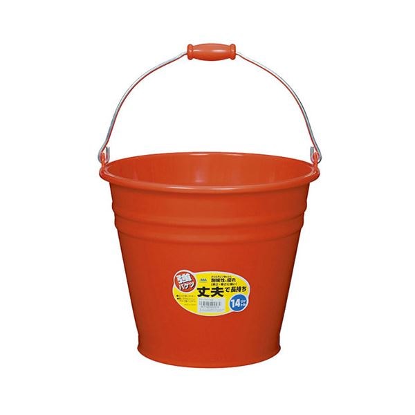 [5セット] ヒマラヤ化学 カラーバケツ 14型 RE レッド MMT02574X5