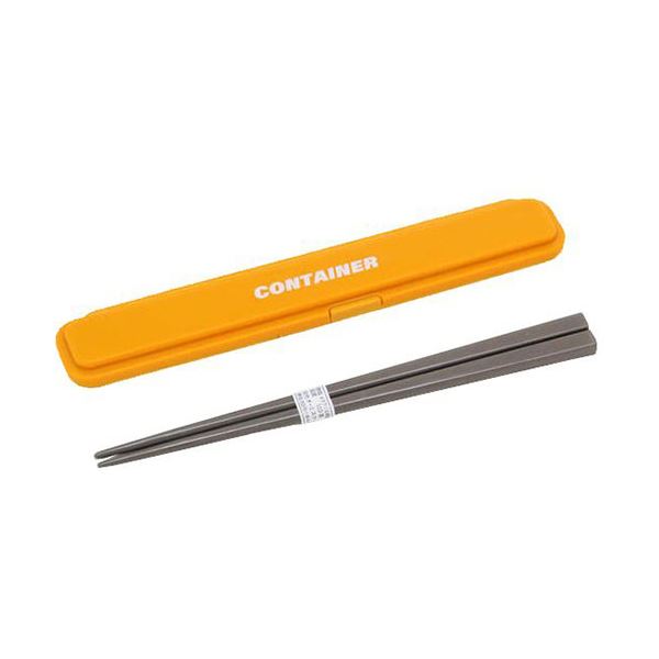 [5セット] オーエスケー コンテナ 箸セット18.0cm YELLOW HS-17-YEX5