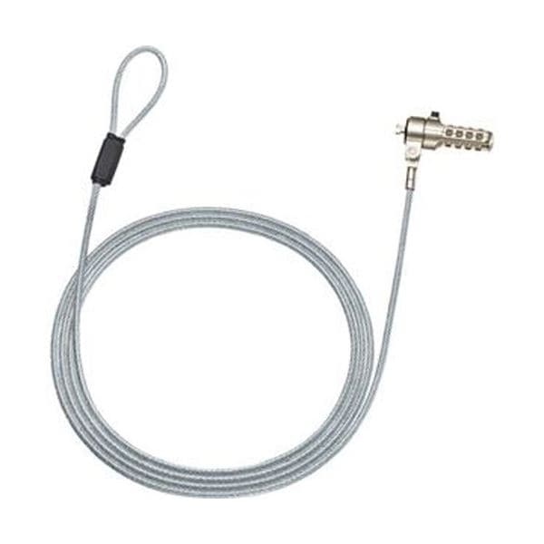 （まとめ）サンワサプライ小型セキュリティスロット対応ダイヤル式セキュリティ SLE-36S 1個(×3セット)